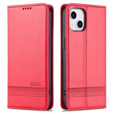 AZNS AZNS iPhone 15 Plus Fodral Flip L&auml;der R&ouml;d - Teknikhallen.se