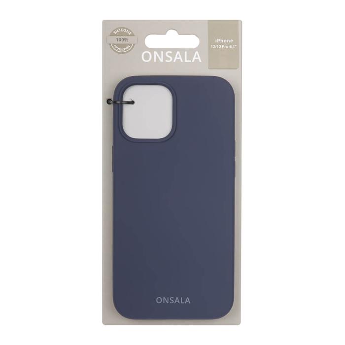 Bild 2, Onsala ONSALA iPhone 12 / 12 Pro Mobilskal Silikon Cobalt Blue - Teknikhallen.se