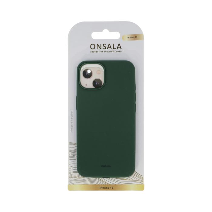 Bild 2, Onsala ONSALA iPhone 13 Mobilskal Silikon Olivgrön - Teknikhallen.se