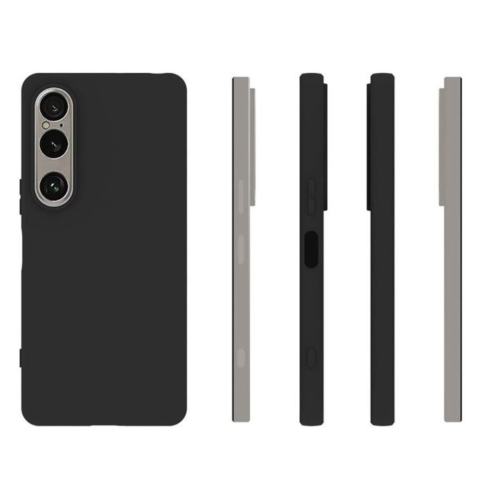 Bild 4,  Sony Xperia 1 VII Skal Soft TPU Matt Svart - Teknikhallen.se
