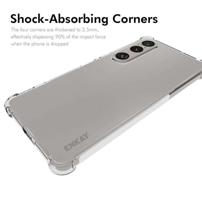 Bild 2, ENKAY ENKAY Sony Xperia 1 VII Skal TPU Shockproof Transparent - Teknikhallen.se