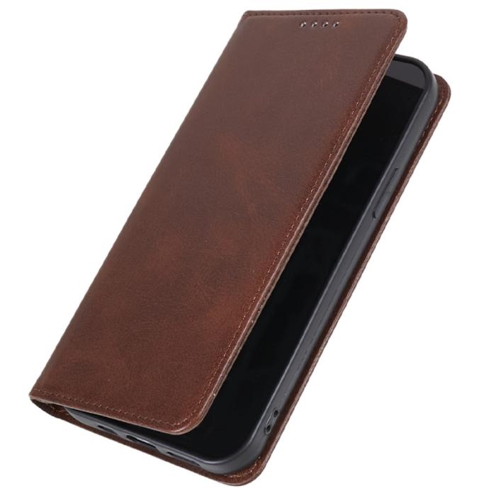 Bild 5,  OnePlus Nord 4 Fodral Flip Läder Brun - Teknikhallen.se