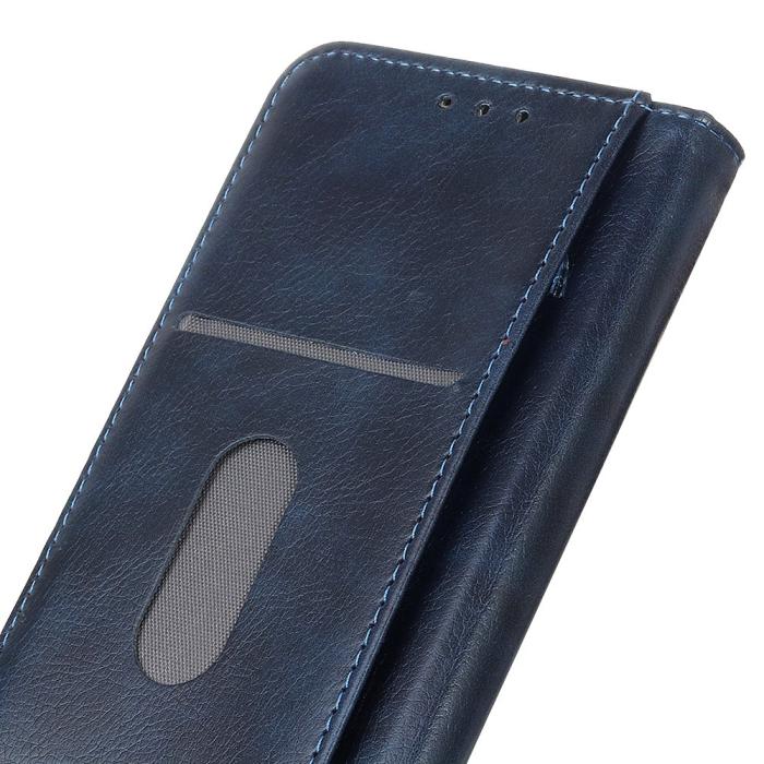 Bild 5, KHAZNEH KHAZNEH Galaxy S23 Ultra Flip Fodral Split Läder Blå - Teknikhallen.se