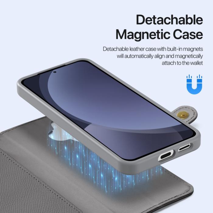Bild 5, DUX DUCIS DUX DUCIS Galaxy S25 2in1 Magnet Fodral Lawa Series Grå - Teknikhallen.se