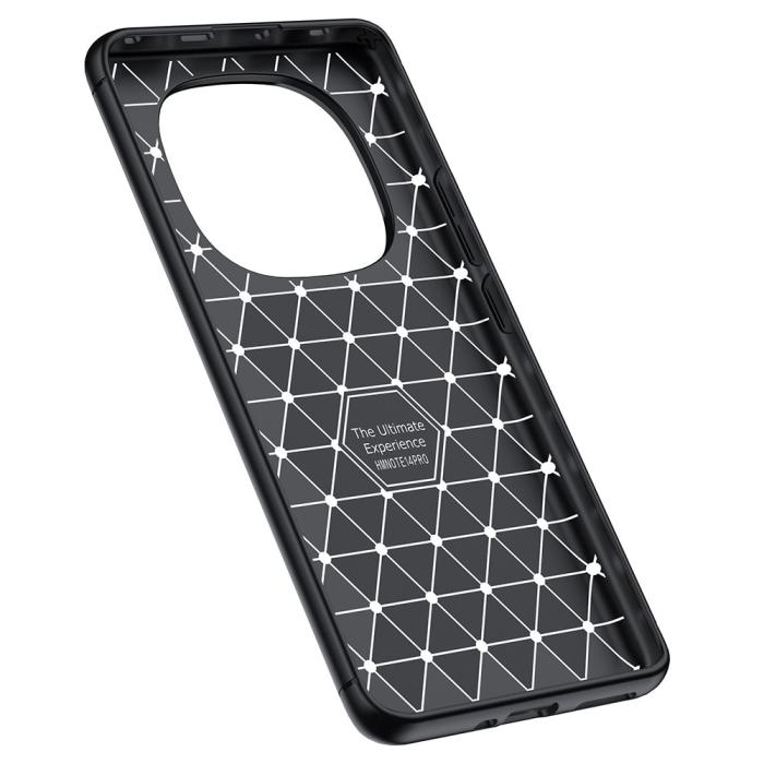 Bild 2,  Xiaomi Redmi Note 14 Pro/Pro Plus 5G Skal Litchi Textur Svart - Teknikhallen.se
