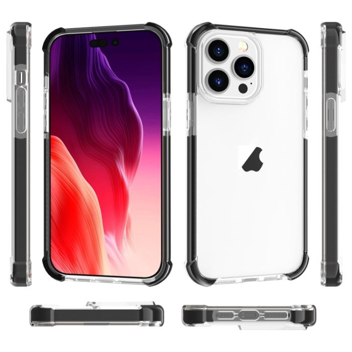 Bild 6,  iPhone 15 Pro Skal Shockproof Akryl/TPU Svart - Teknikhallen.se