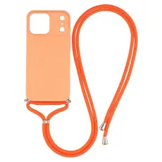  iPhone 17 Pro Skal Med Mobilsn&ouml;re TPU Orange - Teknikhallen.se