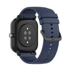  Silikon Armband F&ouml;r Smartwatch (20 mm) - Midnight Blue - Teknikhallen.se