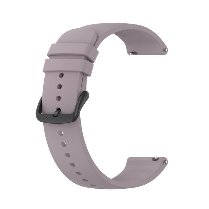 Bild 3,  Silikon Armband För Smartwatch (20 mm) - Violett - Teknikhallen.se