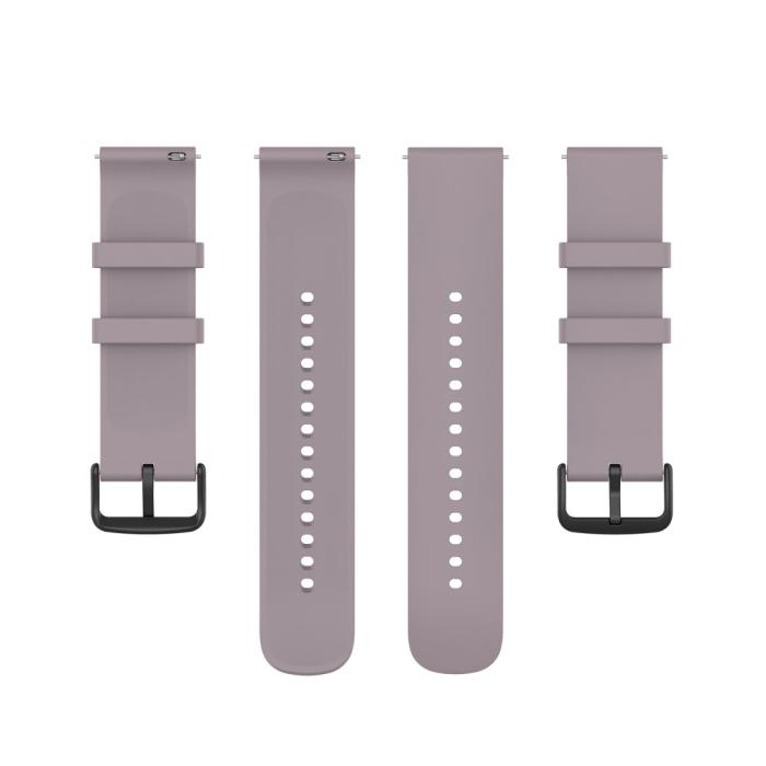Bild 5,  Silikon Armband För Smartwatch (20 mm) - Violett - Teknikhallen.se