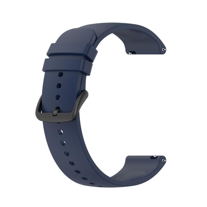 Bild 3,  Silikon Armband För Smartwatch (20 mm) - Midnight Blue - Teknikhallen.se