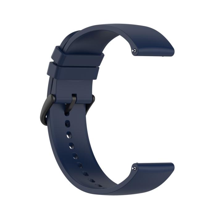 Bild 4,  Silikon Armband För Smartwatch (20 mm) - Midnight Blue - Teknikhallen.se