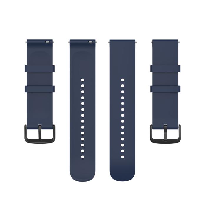Bild 5,  Silikon Armband För Smartwatch (20 mm) - Midnight Blue - Teknikhallen.se