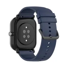  Silikon Armband F&ouml;r Smartwatch (20 mm) - Midnight Blue - Teknikhallen.se