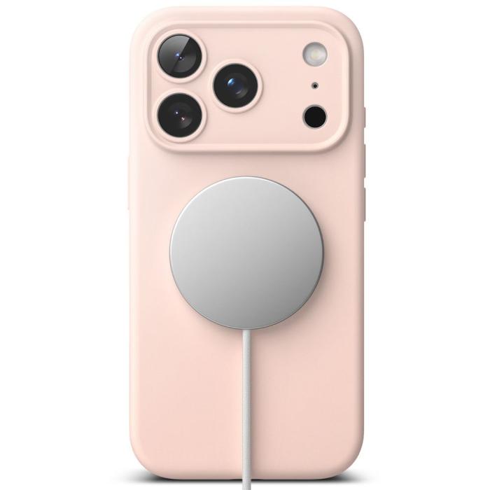 Bild 5, Ringke Ringke iPhone 17 Pro Skal MagSafe Silikon Pink Sand - Teknikhallen.se