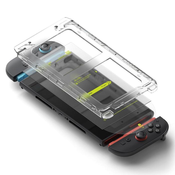 Bild 3, Ringke Ringke Nintendo Switch 2 2-PACK Easy Slide Skärmskydd - Teknikhallen.se