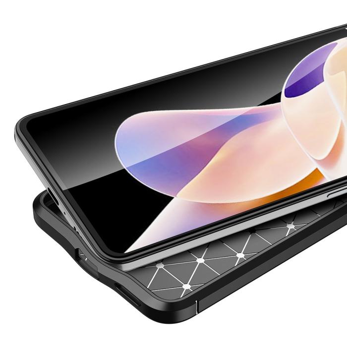 Bild 3,  Xiaomi Redmi Note 11 Pro 5G Skal Litchi Textur Svart - Teknikhallen.se