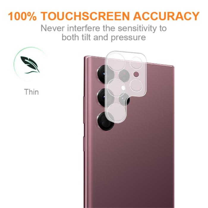Bild 3, AMORUS AMORUS Samsung Galaxy S23 Ultra Linsskydd Härdat Glas - Teknikhallen.se