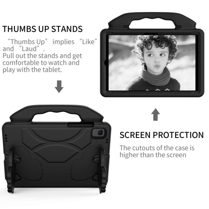 Bild 4,  Samsung Galaxy Tab A8 10.5 2021 / A7 10.4 Skal Shockproof EVA Svart - Teknikhallen.se