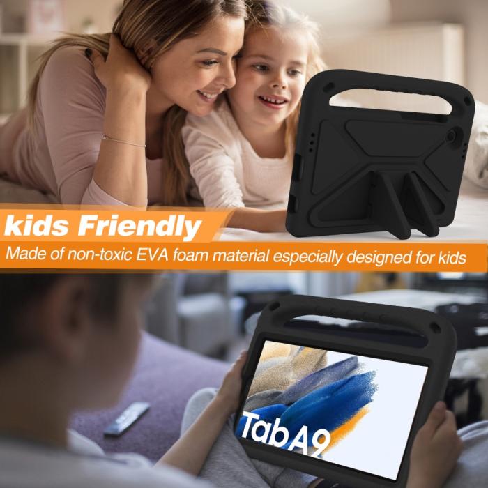 Bild 4,  Samsung Galaxy Tab A9 Skal EVA Kickstand Svart - Teknikhallen.se