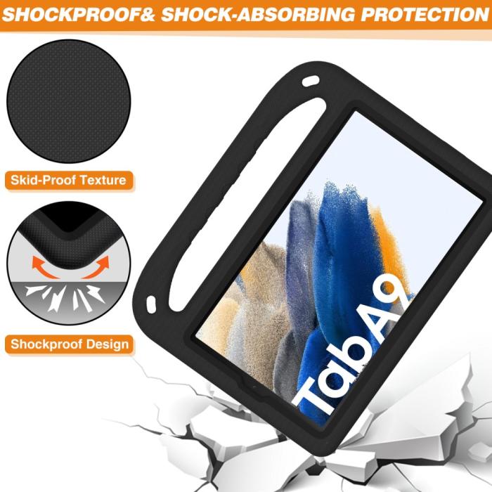 Bild 5,  Samsung Galaxy Tab A9 Skal EVA Kickstand Svart - Teknikhallen.se