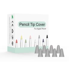  8-PACK Apple Pencil 1/2/Pro Spetsskydd / Tip Cover Gr&aring; - Teknikhallen.se