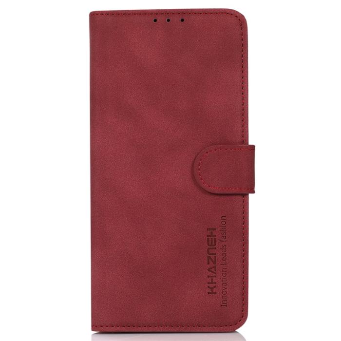 Bild 6, KHAZNEH KHAZNEH Galaxy A35 5G Fodral Matt Läder Röd - Teknikhallen.se