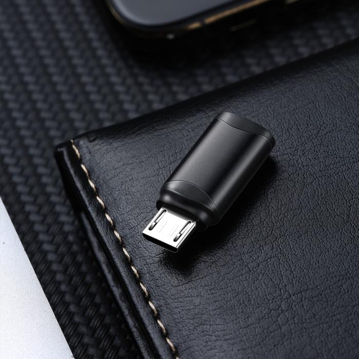 Bild 5, MCDODO Mcdodo USB-C Hona - MicroUSB Hane Adapter Svart - Teknikhallen.se