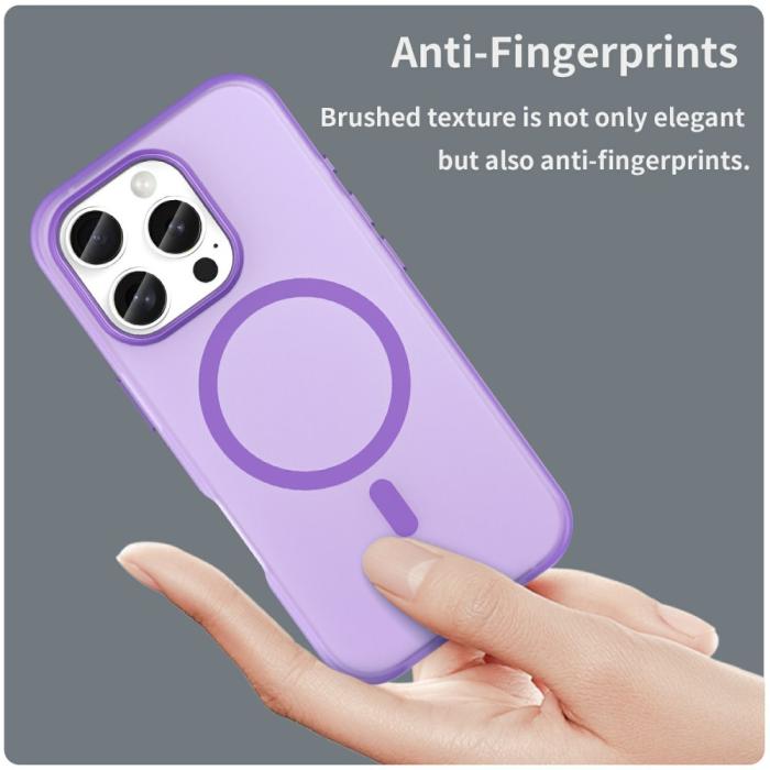 Bild 5,  iPhone 16 Pro Skal MagSafe Slim Matt Lila - Teknikhallen.se