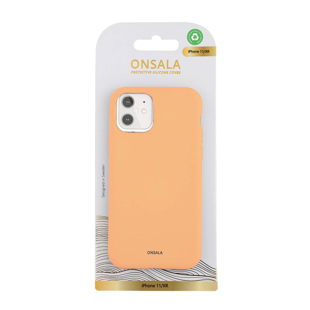 Onsala Onsala iPhone 11/XR Mobilskal Silikon Apricot - Teknikhallen.se