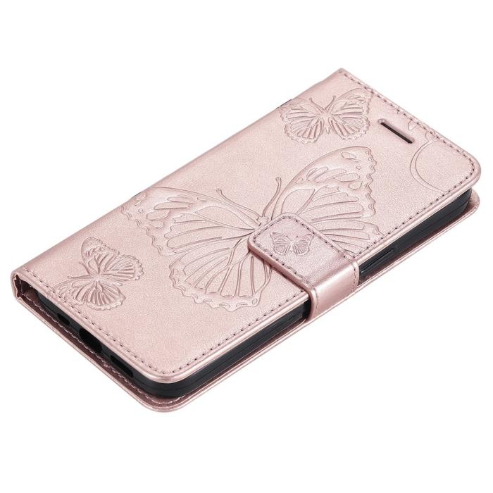 Bild 5,  Samsung Galaxy S23 FE Fodral Tryckta Fjärilar Roséguld - Teknikhallen.se