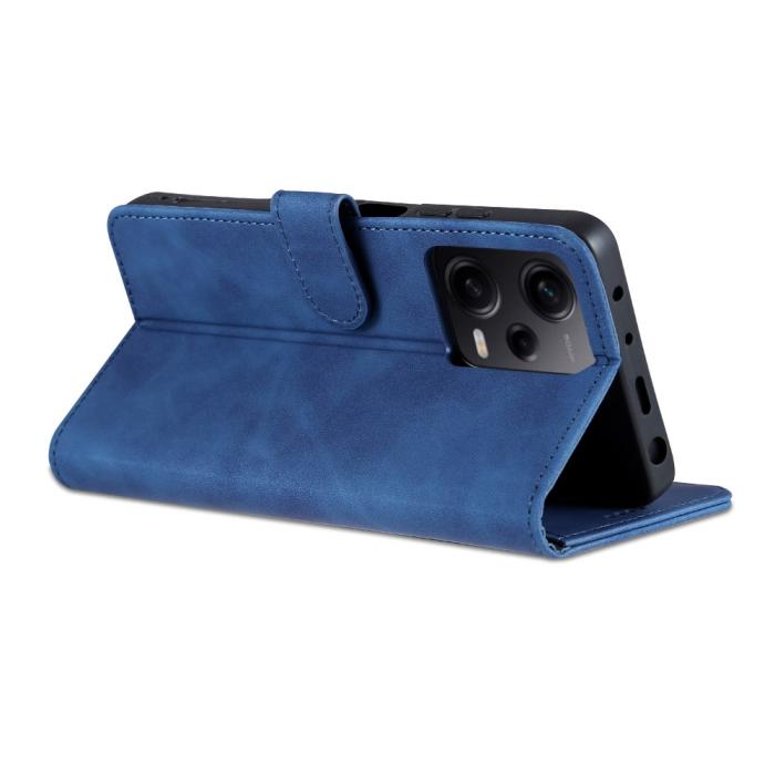 Bild 4, AZNS AZNS Xiaomi Redmi Note 12 Pro 5G Fodral Retro Läder Blå - Teknikhallen.se