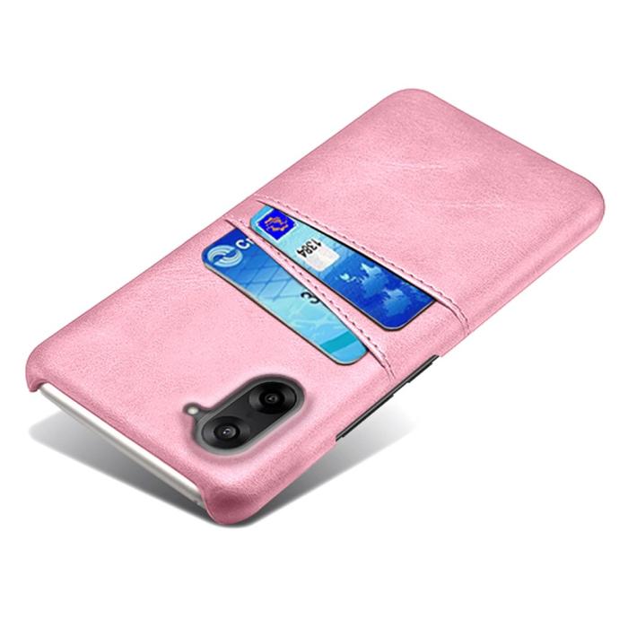 Bild 4,  OnePlus Nord CE5 Läderbelagt Skal Med Kortfack Roséguld - Teknikhallen.se