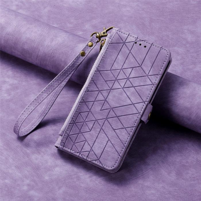 Bild 6,  iPhone 15 Plus Fodral Geometri Med Snodd Lila - Teknikhallen.se