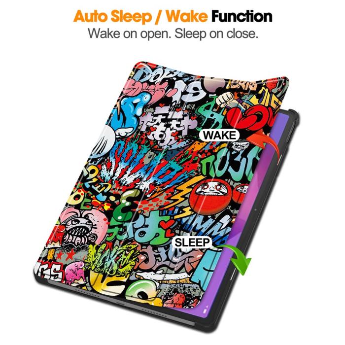 Bild 3,  Lenovo Idea Tab Pro Fodral Tri-Fold Graffiti - Teknikhallen.se
