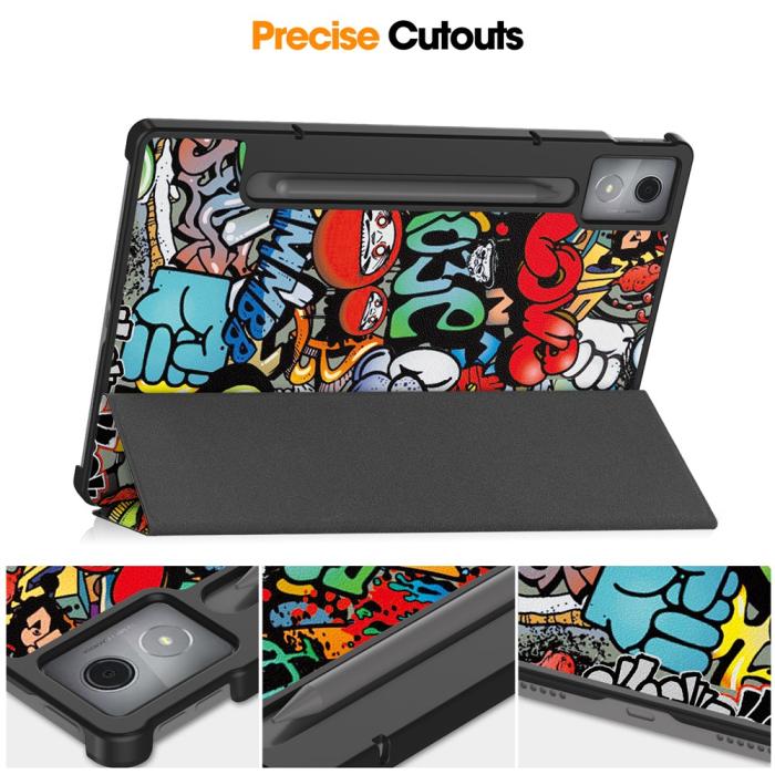 Bild 4,  Lenovo Idea Tab Pro Fodral Tri-Fold Graffiti - Teknikhallen.se