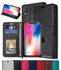  iPhone XR - Pl&aring;nboksfodral - Brun - Teknikhallen.se