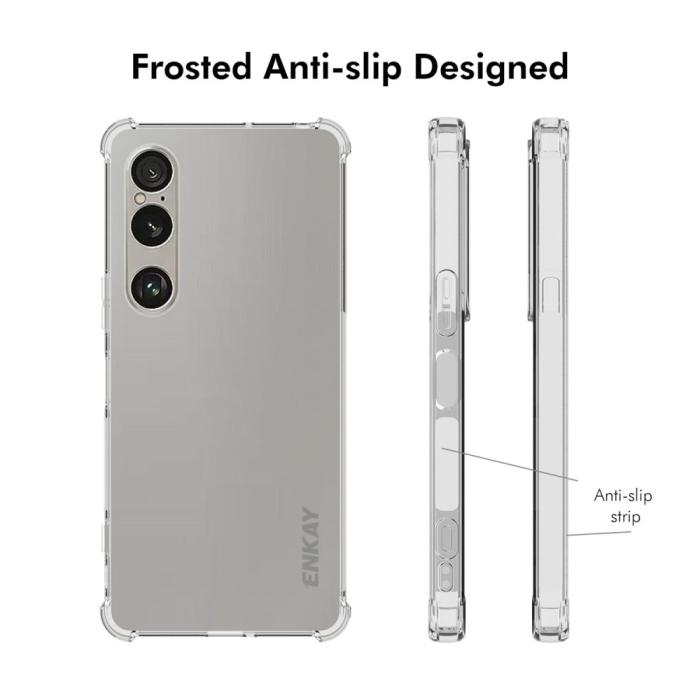 Bild 4, ENKAY ENKAY Sony Xperia 1 VII Skal TPU Shockproof Transparent - Teknikhallen.se