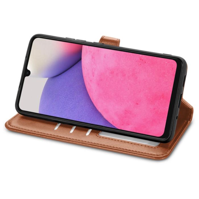 Bild 3,  Samsung Galaxy A23 5G Fodral PU Läder Brun - Teknikhallen.se