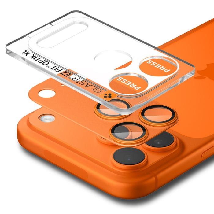 Bild 2, Spigen Spigen iPhone 17 Pro Max Linsskydd Optik Pro GLAS.tR 