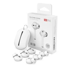 AHASTYLE AHASTYLE AirPods 2/1 3-PACK &Ouml;ronpluggar Silikon Storlek L Vit - Teknikhallen.se