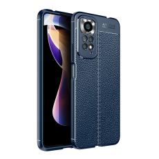  Xiaomi Redmi Note 11 Pro 5G Skal Litchi Textur Bl&aring; - Teknikhallen.se