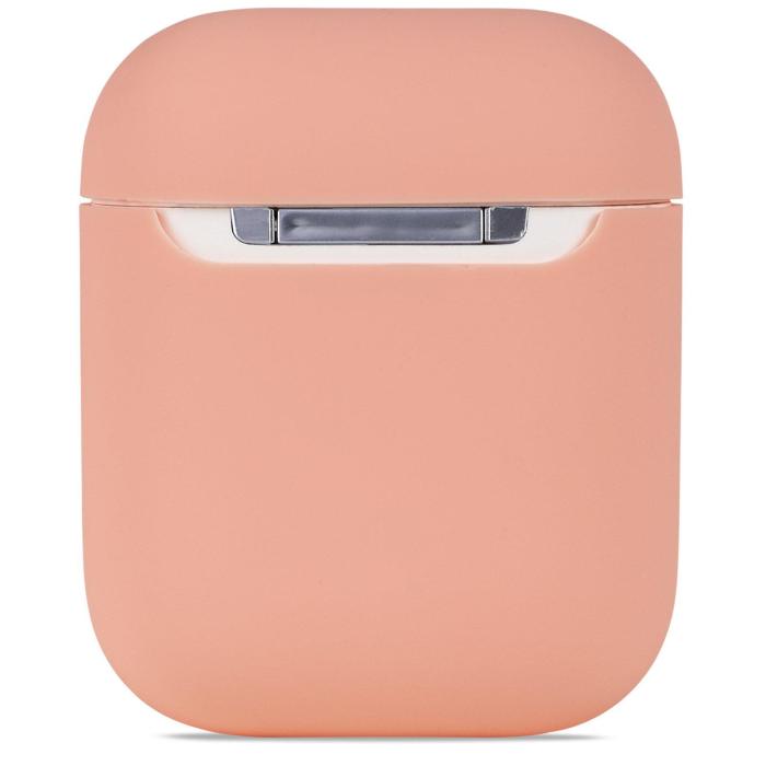 Bild 2, holdit holdit AirPods Nygård Skal Silikon Pink Peach - Teknikhallen.se