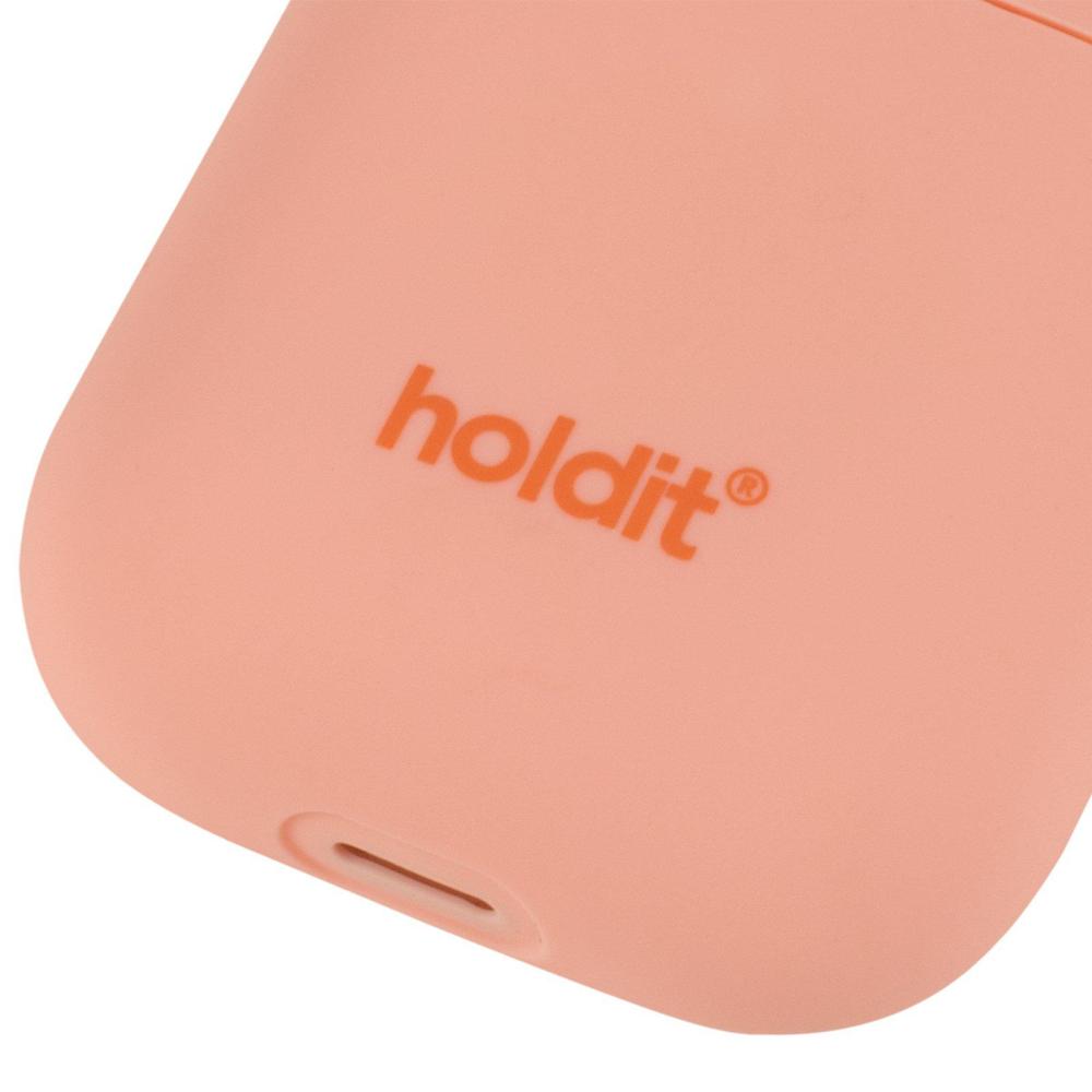 holdit holdit AirPods Nygård Skal Silikon Pink Peach - Teknikhallen.se