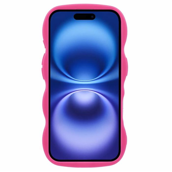 Bild 2,  iPhone 17 Mobilskal Wavy Rosa - Teknikhallen.se
