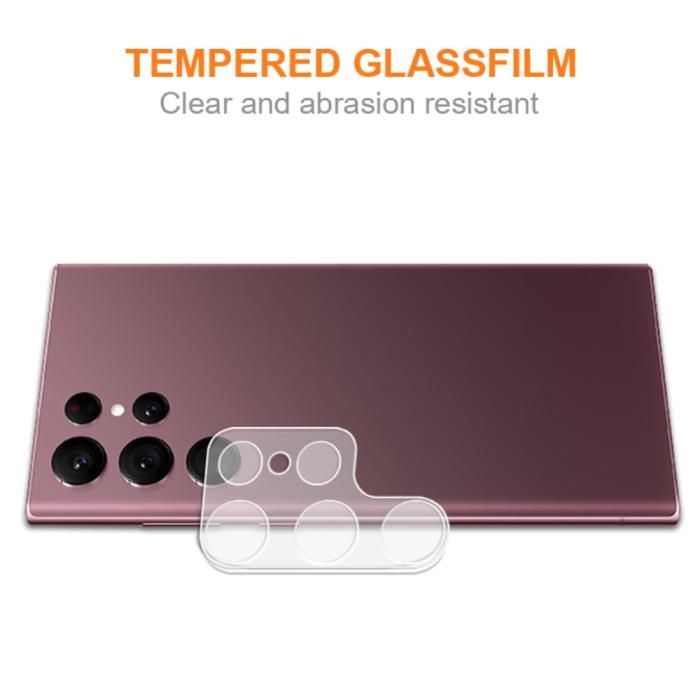 Bild 4, AMORUS AMORUS Samsung Galaxy S23 Ultra Linsskydd Härdat Glas - Teknikhallen.se