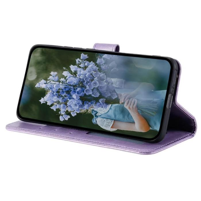 Bild 3,  Motorola Moto G54 5G Fodral Mandala Läder Lila - Teknikhallen.se