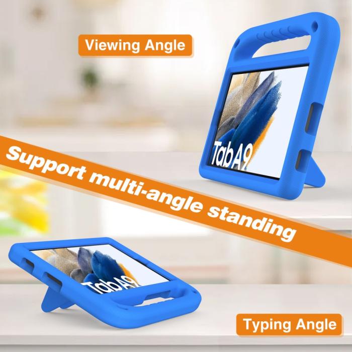 Bild 3,  Samsung Galaxy Tab A11 / Tab A9 Skal EVA Kickstand Blå - Teknikhallen.se
