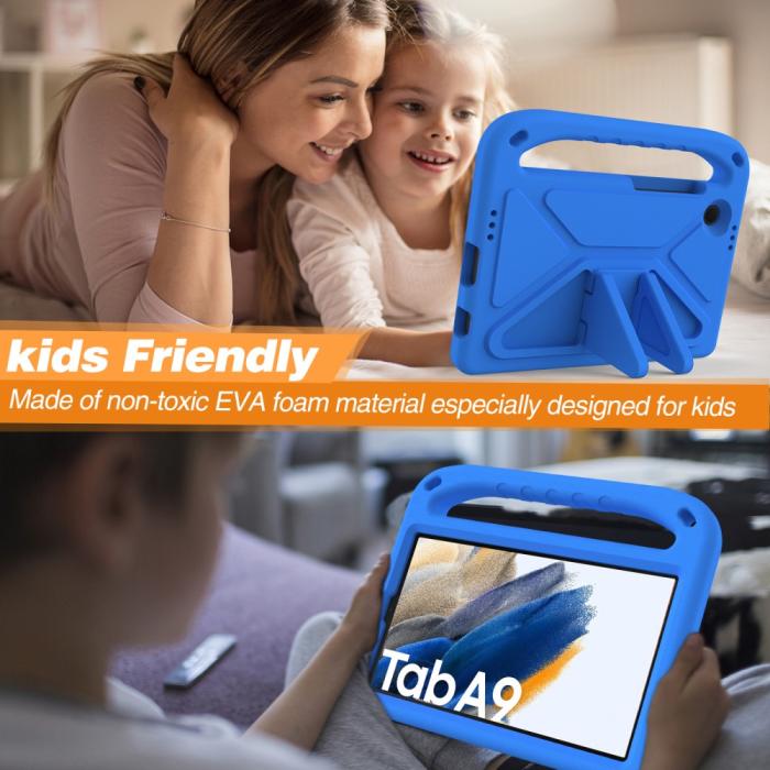 Bild 4,  Samsung Galaxy Tab A11 / Tab A9 Skal EVA Kickstand Blå - Teknikhallen.se