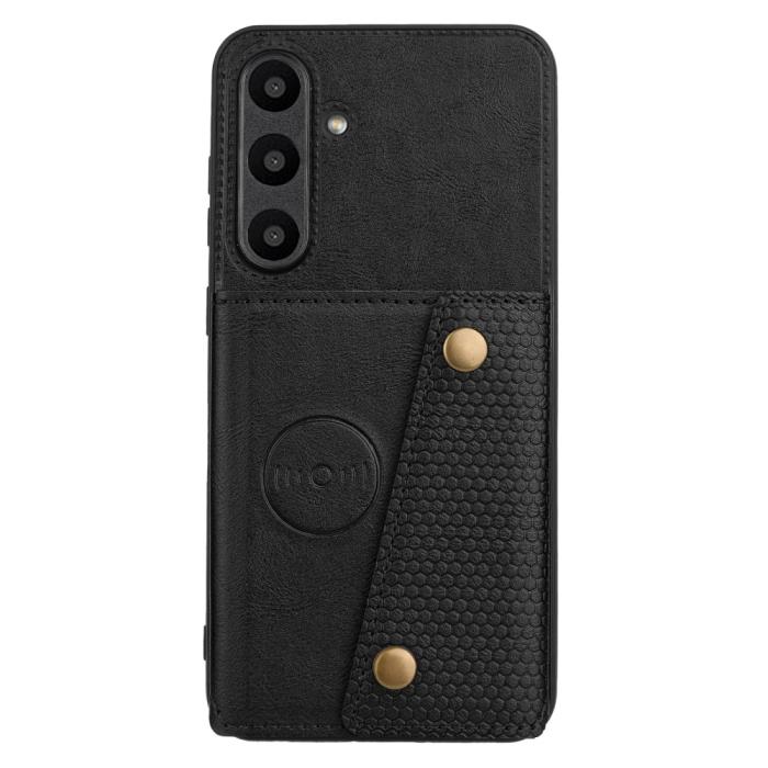 Bild 2,  Galaxy A56 5G/A36 5G Skal Läder Med Kortfack Och Magnet - Teknikhallen.se